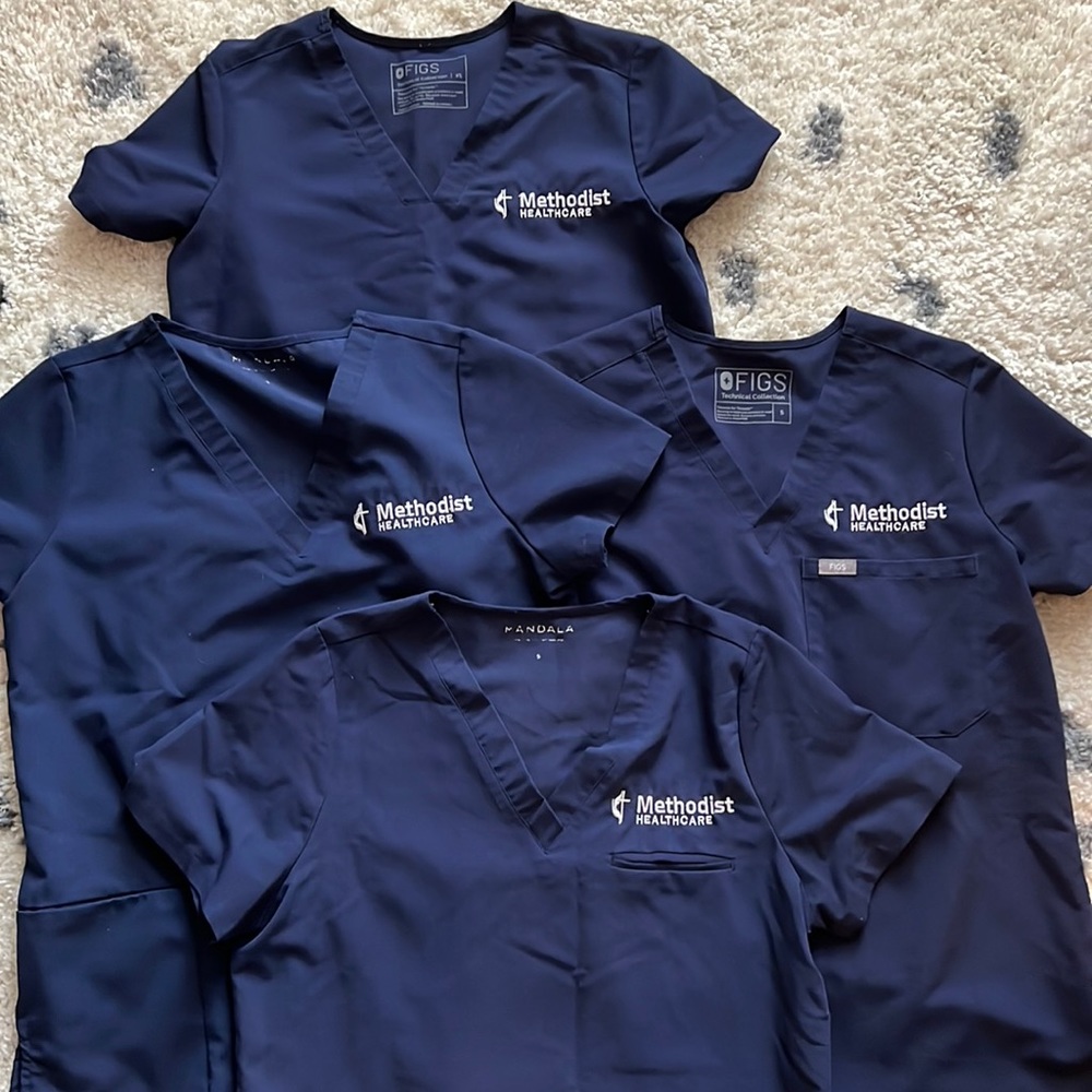 Methodist logo scrubs